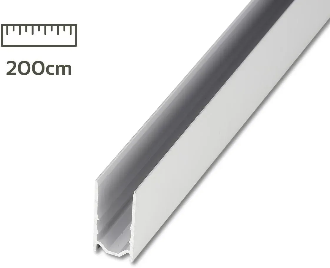 U-Profil 200cm für Neon LED Strip 10x20mm Aluminium-Profil