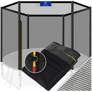 Kesser Trampolin Ersatznetz Sicherheitsnetz UV-beständig Trampolinnetz Trampolinschutz Ø 244 305 366 427 cm einfache Montage Eingangstür mit Reißverschluss aus hochwertigen Materialien
