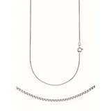 FIRETTI Collierkettchen "Schmuck Geschenk Silber 925 Halskette Venezianerkette halbrund" Gr. 38, silber (silberfarben), Halsketten, Damen, 38, Silber 925 (Sterlingsilber), B: 1,2mm, Made in Germany, B:1,2mm