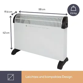 Perel Konvektorheizung 2000 W Weiß