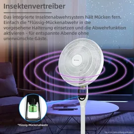 Be Cool BC40STMOSQ 40 cm Standventilator Weiß