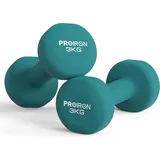 LuxusKollektion Kurzhantel Neopren Kurzhanteln Set Frauen 2X3KG Gymnastik Yoga Pilates Kinder