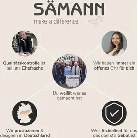 Sämann Laufgitter mit Matratze - grau - Premium Kollektion