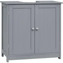 Woltu Unterschrank, Waschtischunterschrank, Waschbeckenunterschrank mit 2 Türen, Waschtisch waschbecken 60x60x30cm, Grau