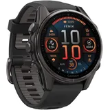 43 mm sapphire, schwarz / carbongrau DLC Titan mit QuickFit Silikon-Armband 20 mm