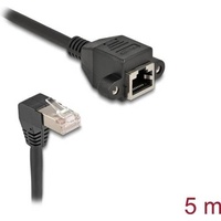 DeLock Netzwerk Verlängerungskabel S/FTP Stecker RJ45 Stecker 90° gewinkelt