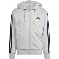 adidas Essentials 3-Stripes Fleece Hoodie - grün XS