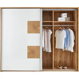 SchlafKONTOR Schwebetürenschrank Capri 270 x 225 x 60 cm Beige