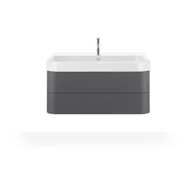 Duravit Happy D.2 Plus 97,5x49cm, graph matt, 2 Schubkästen