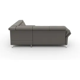 sit&more Ecksofa SIT & MORE "Vincenzo L-Form", grau (hellgrau), B:245cm H:84cm T:193cm, Sofas, Ecksofa, inklusive Kopfteilverstellung, wahlweise mit Bettfunktion, Bettkasten