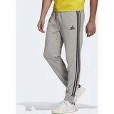 Adidas Essentials French Terry Tapered Cuff 3-Streifen Hose Medium Grey Heather / Black 2XL