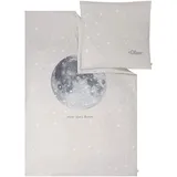 IBENA Textilwerke GmbH s.Oliver Satin Kinderbettwäsche Mond 80x80cm, 135x200cm