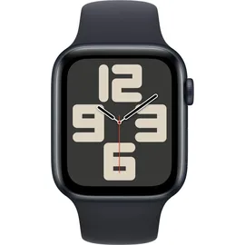 Apple Watch SE 2023 GPS + Cellular 44 mm Aluminiumgehäuse mitternacht, Sportarmband mitternacht M/L