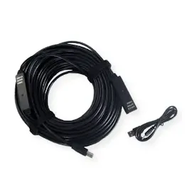 Value USB 2.0 aktive Kabelverlängerung, schwarz, 30 m