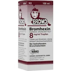 BROMHEXIN Hermes Arzneimittel 8 mg/ml Tropfen 100 ml
