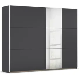 Rauch Schwebetürenschrank »Kleiderschrank Garderobe TOPSELLER AURELIO mit 3 Ausstattungsvarianten«, 3 verschiedene Ausstattungsvarianten Griffe aus Metall MADE IN GERMANY, grau