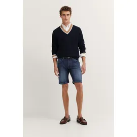 Bugatti Modern Fit Jeansshorts im 5-Pocket-Design, blau 52