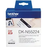 Brother DK-N55224 Endlospapierrolle 54 mm x 30,48 m weiß