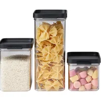 Mepal Omnia Vorratsdosen-Set schwarz 9,4 x 14,5 cm 0,7 l, 1,1 l, 2,0 l 3-teilig