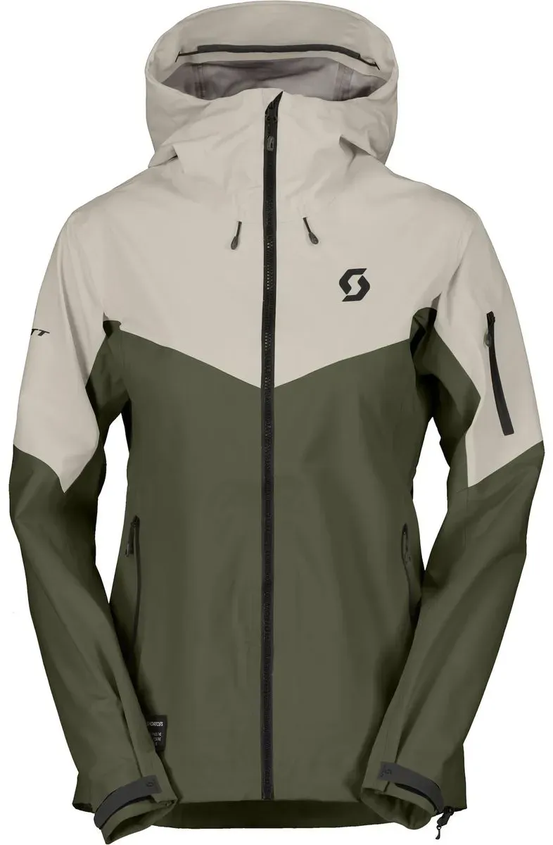 Scott Jacket W's Explorair 3L dust white/douglas green (7871) XS