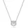 Swarovski Una Anhänger Kette mit Kristallen Silber