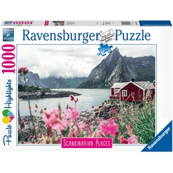 Ravensburger Puzzle Reine, Lofoten, Norwegen, 1000 Puzzleteile, Made in Germany, FSC® - schützt Wald - weltweit bunt