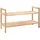vidaXL Schuhregal Walnussholz Massiv 69x26x40 cm