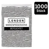 Kondome „LONDON Q600 feucht“ mit Beschichtung auf Silikonbasis, transparent