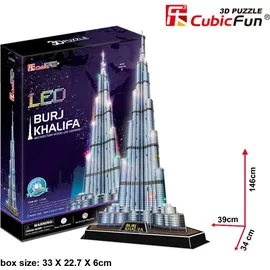 Cubic Fun CubicFun Cubic Fun 3d Puzzle Burj Khalifa LED