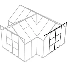 Vitavia Sirius Alu grün ESG 3 mm 13 m2 inkl. Fundament