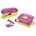 Locher Heftgeräte Mini pink/gelb