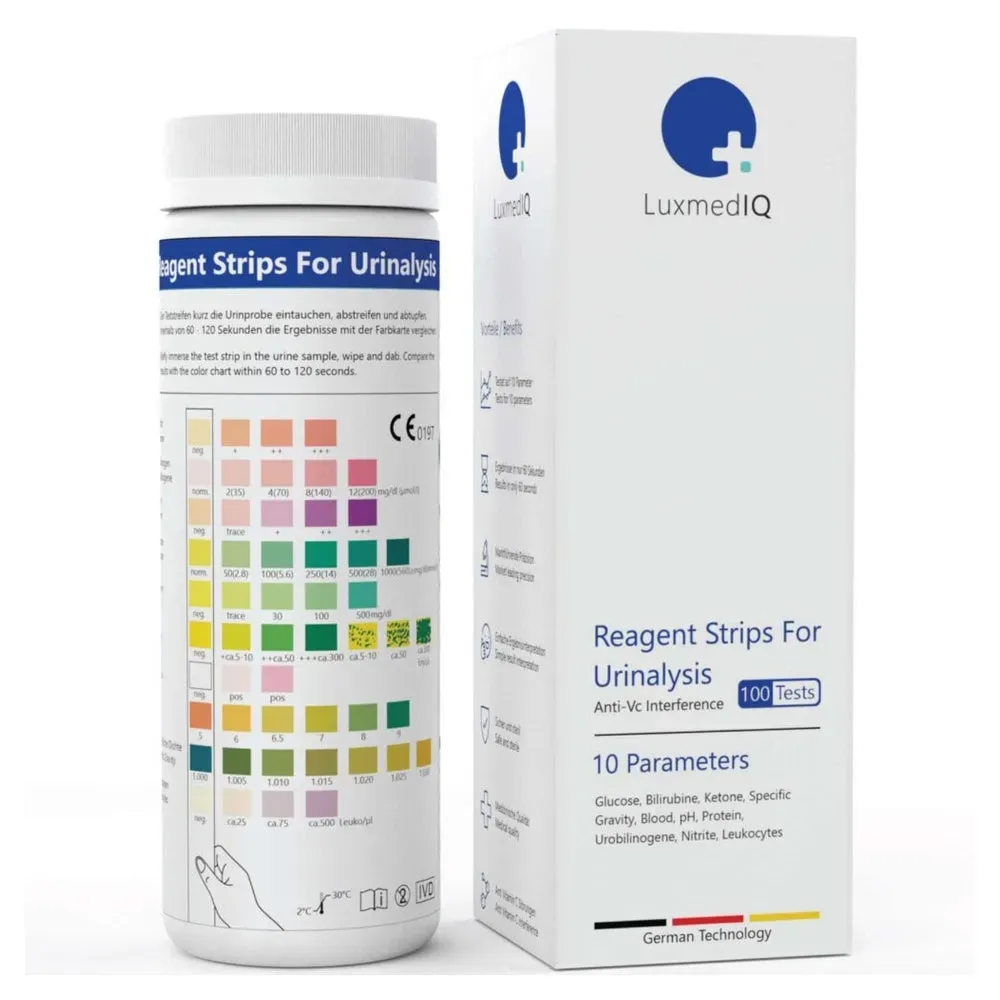 Luxmediq Reagenzstreifen Z.urinanalyse 10 Paramet. 100 St