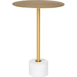 House Nordic Beistelltisch Lecco Messing Gold