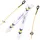EFCO – Miniatur-Ski-Set, weiß, 9 cm, 4-teilig