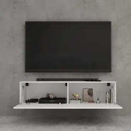 doporro TV Lowboard hängend Fernsehschrank Wohnzimmer | TV-Schrank hängend Fernsehtisch Hängeschrank 120cm Fernsehschrank02