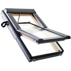 Roto Dachfenster Designo RotoTronic R68G H2E Premium Verglasung Holz Elektro Fenster, 54x98 cm (5/9)