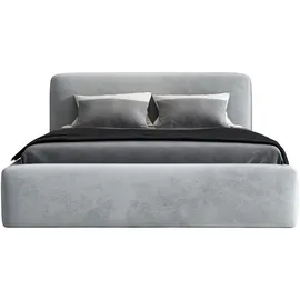 mebloland Polsterbett LUMO- OM mit Bettkasten und Lattenrost - Grau