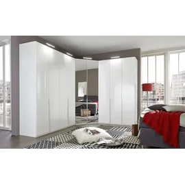 Möbel Boss Eckschrank New York 120 x 236 x 120 cm Weiß