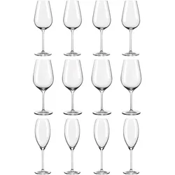 RITZENHOFF 12er-Set GLANZLICHT 4 x Rotweinglas 4 x Weißweinglas 4 x Champagnergl...