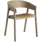 Muuto - Cover Armchair, Eiche / cognac