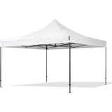 4x4 M Faltpavillon, Premium Stahl 40mm, Weiß