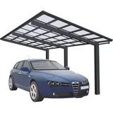 Ximax Alu Einzelcarport Linea Typ 110 Schwarz XL 302 x 495 cm Sonderfertigung