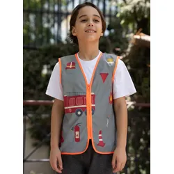 Korntex Kinder Warnweste Action Line Rescue Rangers - silver - S (8-10 Jahre)