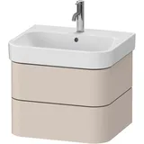 Duravit Waschtischunterschrank 2 Schubkästen 57,5 x 41,5 x 49 cm Taupe Supermatt