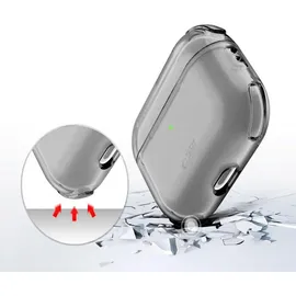 TECH-PROTECT Bounce Schutzhülle für AirPods Pro 3 mit Schlüsselanhänger Transparent Schwarz