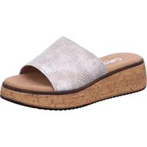 Gabor comfort Bequeme Pantoletten für Damen, beige, 41 EU / 7,5 UK