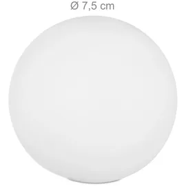 Relaxdays Kugel Weiß 3 St.