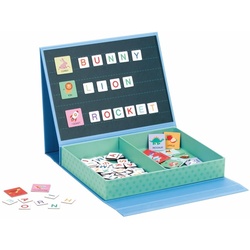 Lelin Lernspielzeug 20230 Magnetisches Spielset zum Thema ABC, Begriffe, Englische Sprache