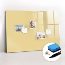 Tulup Magnettafel 100 x 70 cm Braun/Weiß