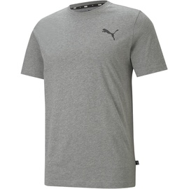 Puma Herren ESS S Logo Tee T-Shirt, Medium Gray Heather-Medium Gray Heather-Cat, L